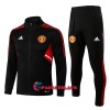 Manchester United Training Huppari Suits 2022-23 Musta Punainen - Miesten